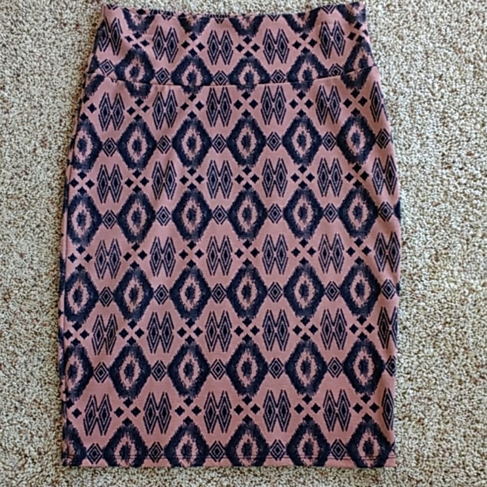 Lularoe Cassie pencil skirt Aztec print Small
